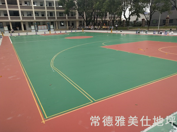 蔡家岗中学硅PU球场